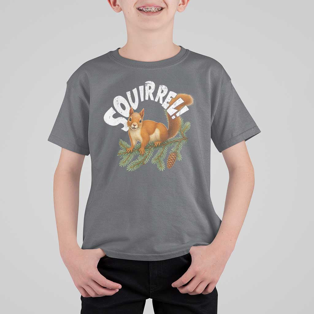 Funny Christmas Squirrel T Shirt For Kid Xmas Vacation Holiday Movie Pine Tree - Wonder Print Shop