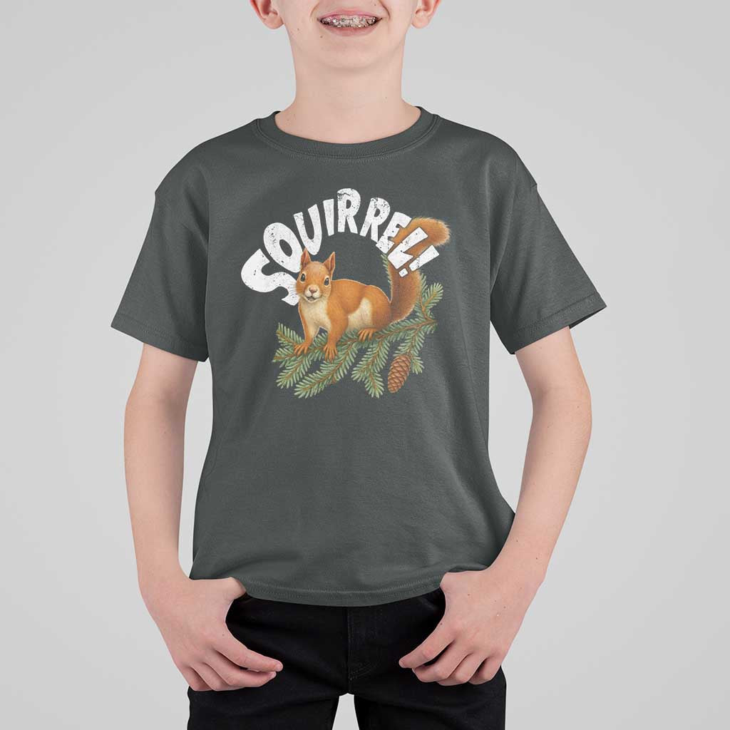 Funny Christmas Squirrel T Shirt For Kid Xmas Vacation Holiday Movie Pine Tree - Wonder Print Shop