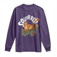 Funny Christmas Squirrel Long Sleeve Shirt Xmas Vacation Holiday Movie Pine Tree - Wonder Print Shop