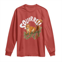 Funny Christmas Squirrel Long Sleeve Shirt Xmas Vacation Holiday Movie Pine Tree - Wonder Print Shop