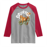 Funny Christmas Squirrel Raglan Shirt Xmas Vacation Holiday Movie Pine Tree - Wonder Print Shop
