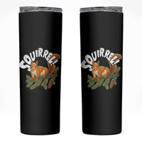 Funny Christmas Squirrel Skinny Tumbler Xmas Vacation Holiday Movie Pine Tree - Wonder Print Shop