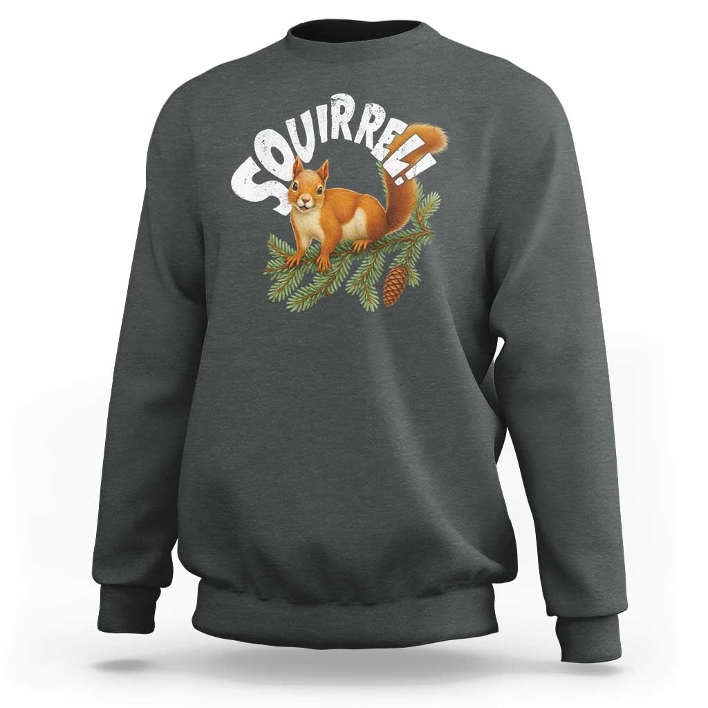 Funny Christmas Squirrel Sweatshirt Xmas Vacation Holiday Movie Pine Tree - Wonder Print Shop