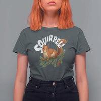 Funny Christmas Squirrel T Shirt For Women Xmas Vacation Holiday Movie Pine Tree - Wonder Print Shop