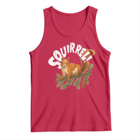 Funny Christmas Squirrel Tank Top Xmas Vacation Holiday Movie Pine Tree - Wonder Print Shop