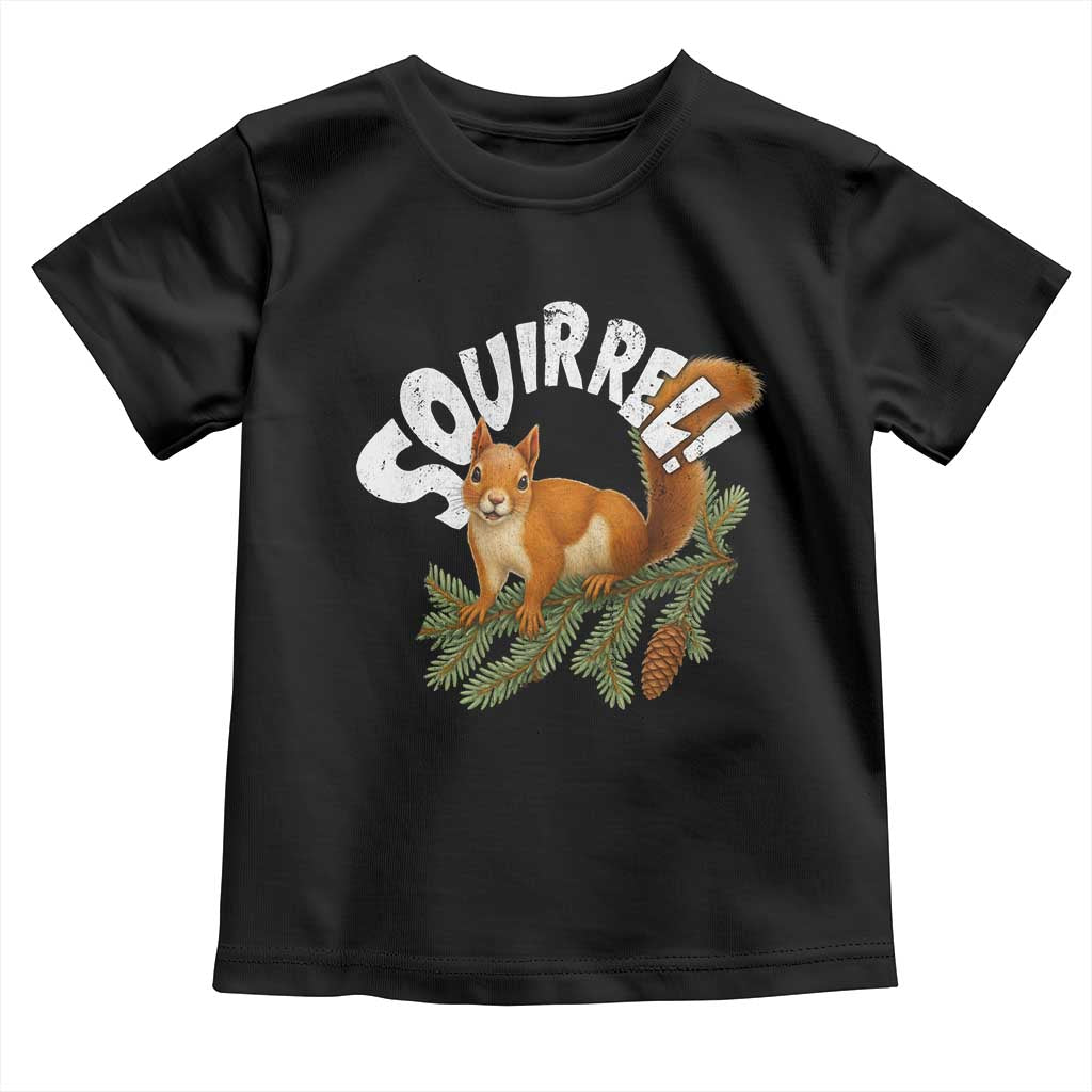 Funny Christmas Squirrel Toddler T Shirt Xmas Vacation Holiday Movie Pine Tree - Wonder Print Shop