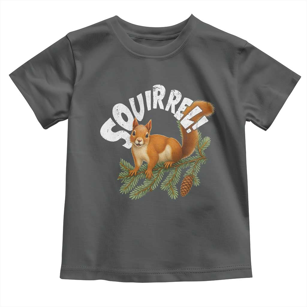Funny Christmas Squirrel Toddler T Shirt Xmas Vacation Holiday Movie Pine Tree - Wonder Print Shop