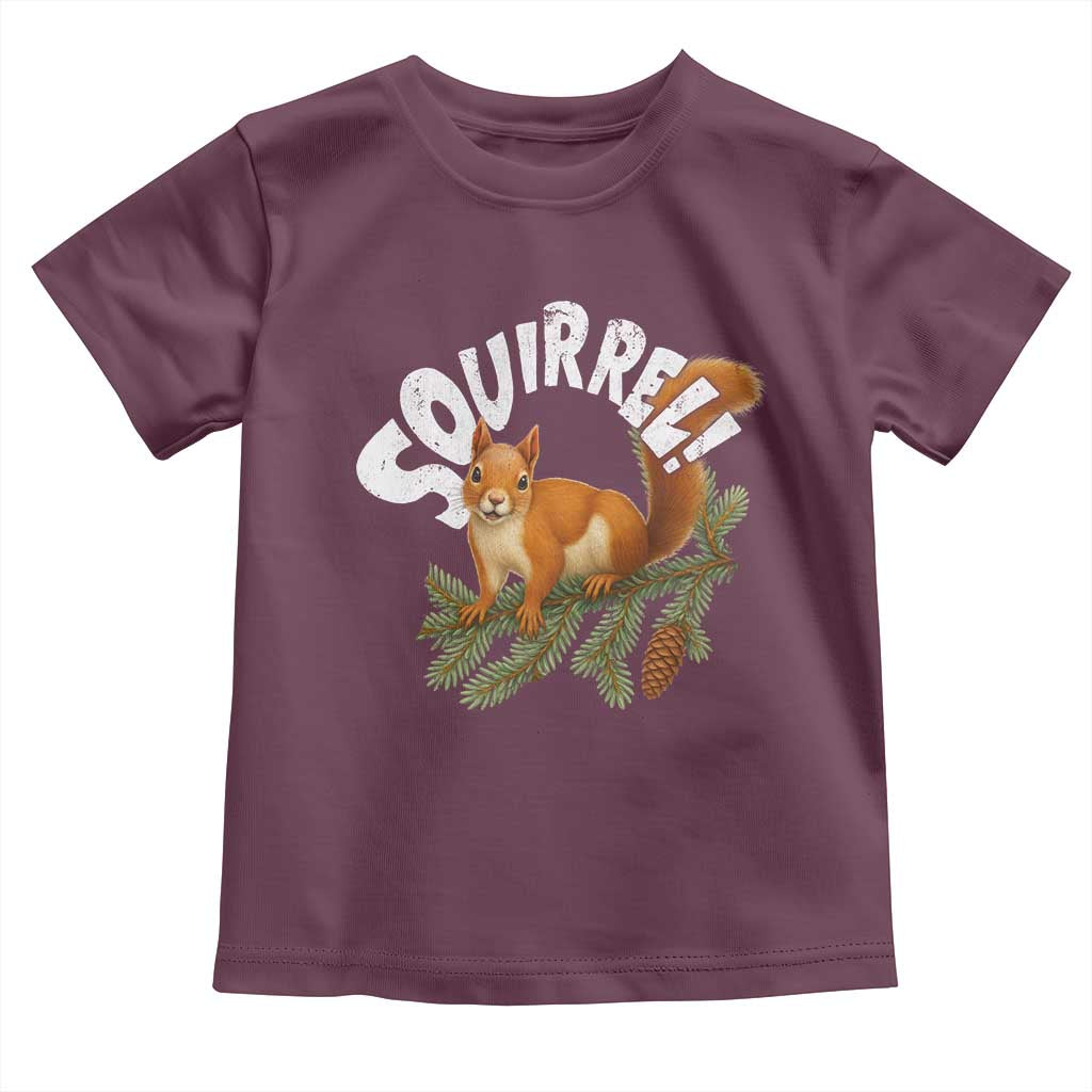 Funny Christmas Squirrel Toddler T Shirt Xmas Vacation Holiday Movie Pine Tree - Wonder Print Shop