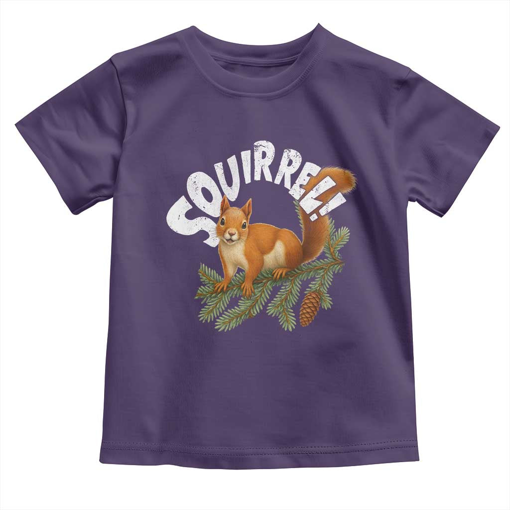 Funny Christmas Squirrel Toddler T Shirt Xmas Vacation Holiday Movie Pine Tree - Wonder Print Shop