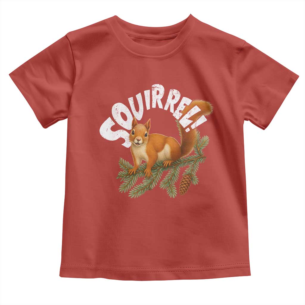 Funny Christmas Squirrel Toddler T Shirt Xmas Vacation Holiday Movie Pine Tree - Wonder Print Shop