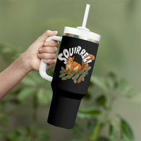 Funny Christmas Squirrel Tumbler With Handle Xmas Vacation Holiday Movie Pine Tree - Wonder Print Shop