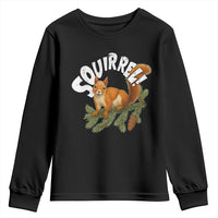 Funny Christmas Squirrel Youth Sweatshirt Xmas Vacation Holiday Movie Pine Tree - Wonder Print Shop