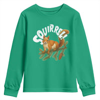 Funny Christmas Squirrel Youth Sweatshirt Xmas Vacation Holiday Movie Pine Tree - Wonder Print Shop