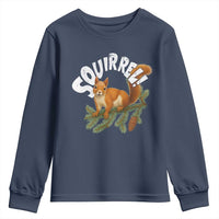 Funny Christmas Squirrel Youth Sweatshirt Xmas Vacation Holiday Movie Pine Tree - Wonder Print Shop
