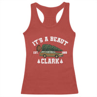 Its A Beaut Clark Racerback Tank Top Funny Christmas Vacation Holiday Movie - Wonder Print Shop