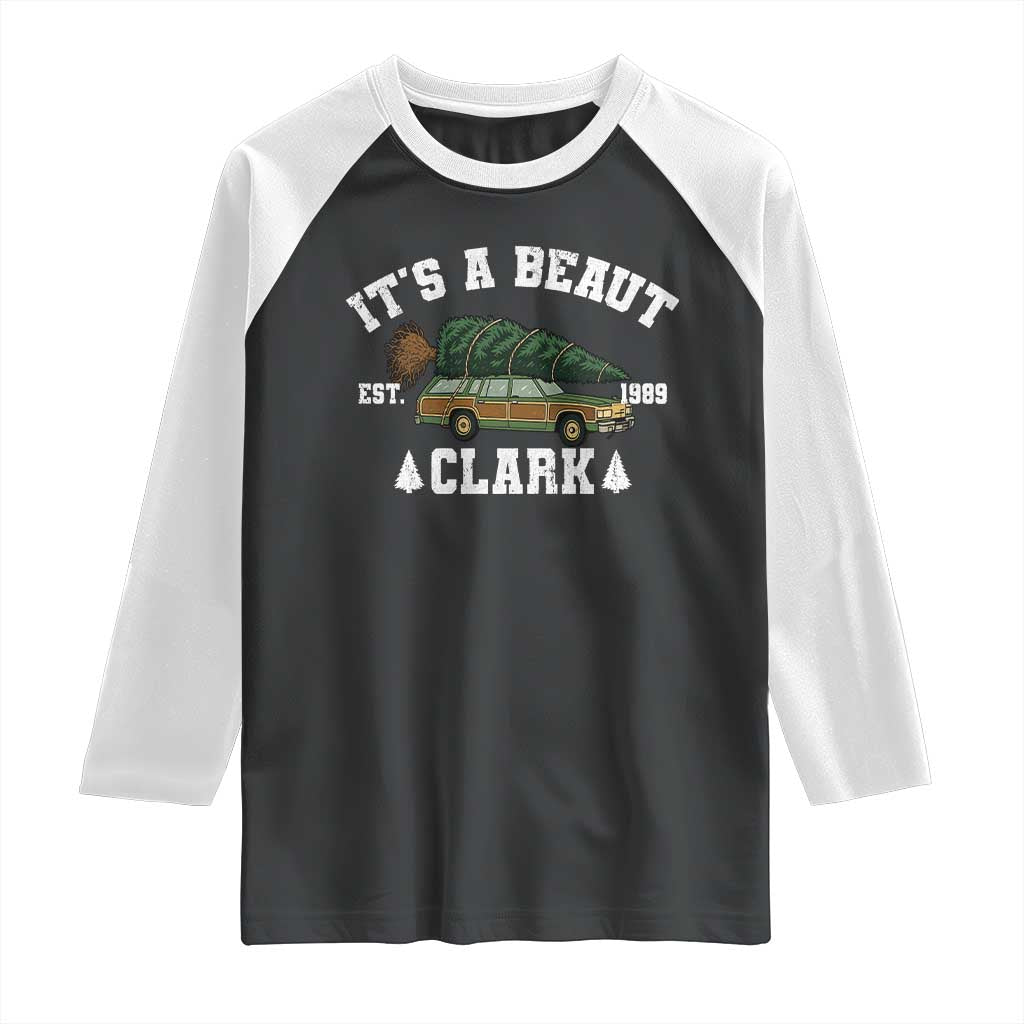 Its A Beaut Clark Raglan Shirt Funny Christmas Vacation Holiday Movie - Wonder Print Shop