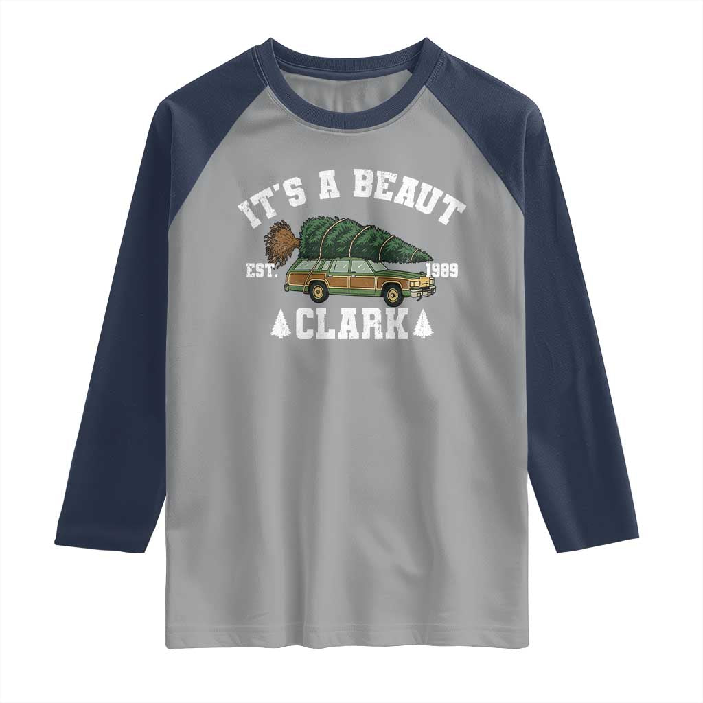 Its A Beaut Clark Raglan Shirt Funny Christmas Vacation Holiday Movie - Wonder Print Shop