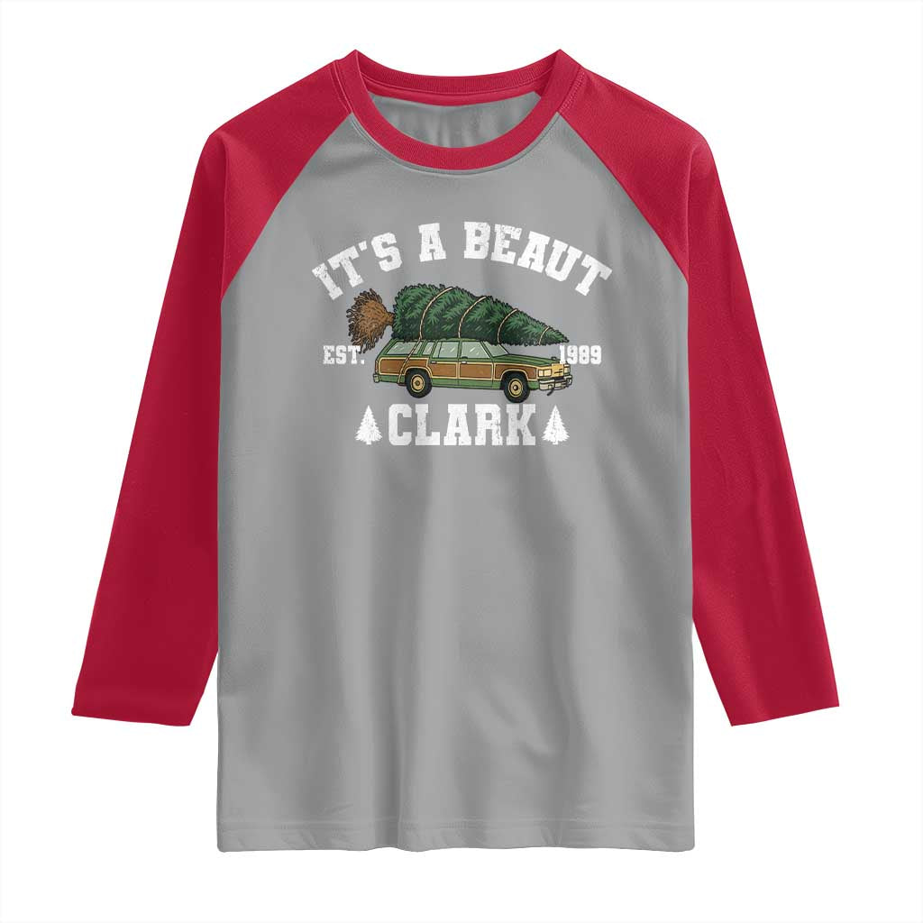 Its A Beaut Clark Raglan Shirt Funny Christmas Vacation Holiday Movie - Wonder Print Shop