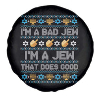 Funny Jewish Hanukkah Spare Tire Cover I Am A Bad Jew I Am A Jew That Does Good - Wonder Print Shop