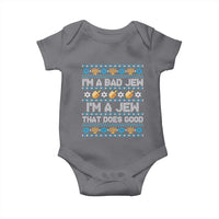 Funny Jewish Hanukkah Baby Onesie I Am A Bad Jew I Am A Jew That Does Good - Wonder Print Shop