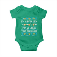 Funny Jewish Hanukkah Baby Onesie I Am A Bad Jew I Am A Jew That Does Good - Wonder Print Shop