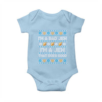 Funny Jewish Hanukkah Baby Onesie I Am A Bad Jew I Am A Jew That Does Good - Wonder Print Shop