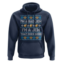 Funny Jewish Hanukkah Hoodie I Am A Bad Jew I Am A Jew That Does Good - Wonder Print Shop