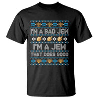 Funny Jewish Hanukkah T Shirt I Am A Bad Jew I Am A Jew That Does Good - Wonder Print Shop