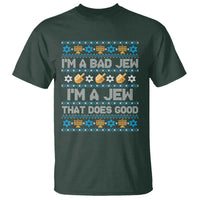 Funny Jewish Hanukkah T Shirt I Am A Bad Jew I Am A Jew That Does Good - Wonder Print Shop