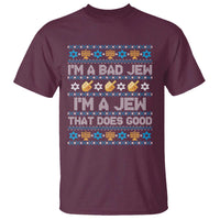 Funny Jewish Hanukkah T Shirt I Am A Bad Jew I Am A Jew That Does Good - Wonder Print Shop