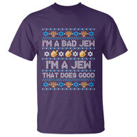 Funny Jewish Hanukkah T Shirt I Am A Bad Jew I Am A Jew That Does Good - Wonder Print Shop
