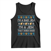 Funny Jewish Hanukkah Tank Top I Am A Bad Jew I Am A Jew That Does Good - Wonder Print Shop