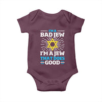 Funny Jewish Baby Onesie I Am A Bad Jew I Am A Jew That Does Good - Wonder Print Shop