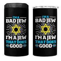 Funny Jewish 4 in 1 Can Cooler Tumbler I Am A Bad Jew I Am A Jew That Does Good - Wonder Print Shop