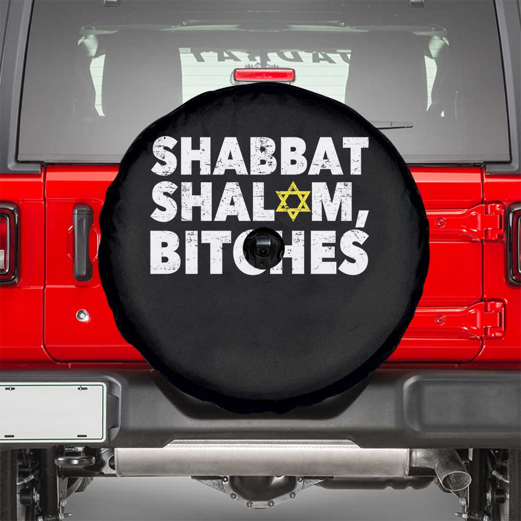 Funny Hanukkah Shabbat Shalom Bitches Spare Tire Cover Star Of David - Wonder Print Shop