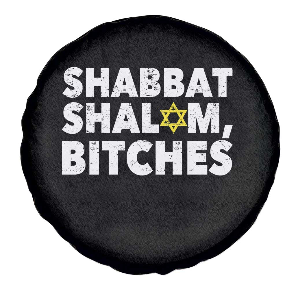 Funny Hanukkah Shabbat Shalom Bitches Spare Tire Cover Star Of David - Wonder Print Shop