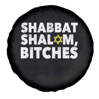 Funny Hanukkah Shabbat Shalom Bitches Spare Tire Cover Star Of David - Wonder Print Shop
