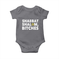 Funny Hanukkah Shabbat Shalom Bitches Baby Onesie Star Of David - Wonder Print Shop