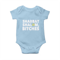 Funny Hanukkah Shabbat Shalom Bitches Baby Onesie Star Of David - Wonder Print Shop