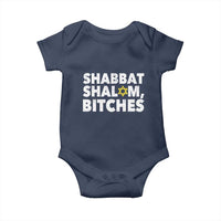 Funny Hanukkah Shabbat Shalom Bitches Baby Onesie Star Of David - Wonder Print Shop