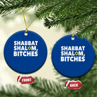 Funny Hanukkah Shabbat Shalom Bitches Ceramic Ornament Star Of David - Wonder Print Shop