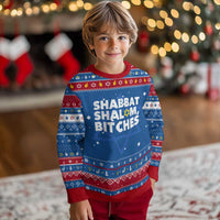Funny Hanukkah Shabbat Shalom Bitches Hanukkah Ugly Sweater Star Of David - Wonder Print Shop