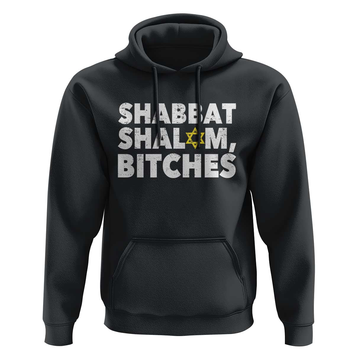 Funny Hanukkah Shabbat Shalom Bitches Hoodie Star Of David - Wonder Print Shop