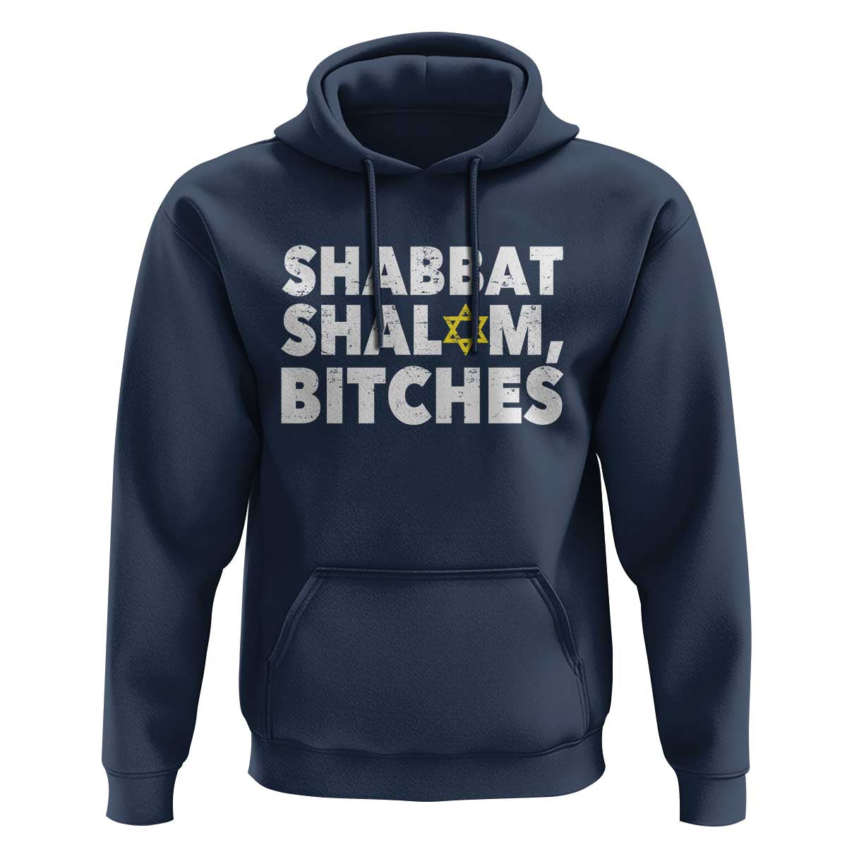 Funny Hanukkah Shabbat Shalom Bitches Hoodie Star Of David - Wonder Print Shop