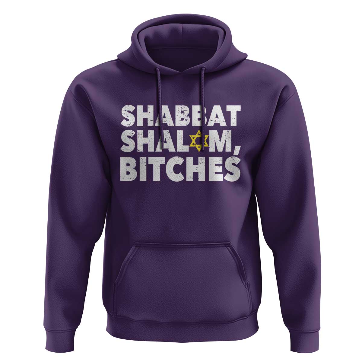 Funny Hanukkah Shabbat Shalom Bitches Hoodie Star Of David - Wonder Print Shop