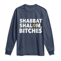 Funny Hanukkah Shabbat Shalom Bitches Long Sleeve Shirt Star Of David - Wonder Print Shop