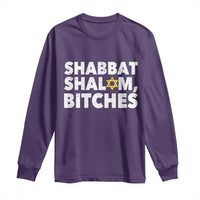 Funny Hanukkah Shabbat Shalom Bitches Long Sleeve Shirt Star Of David - Wonder Print Shop