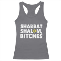 Funny Hanukkah Shabbat Shalom Bitches Racerback Tank Top Star Of David - Wonder Print Shop