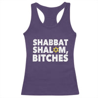 Funny Hanukkah Shabbat Shalom Bitches Racerback Tank Top Star Of David - Wonder Print Shop