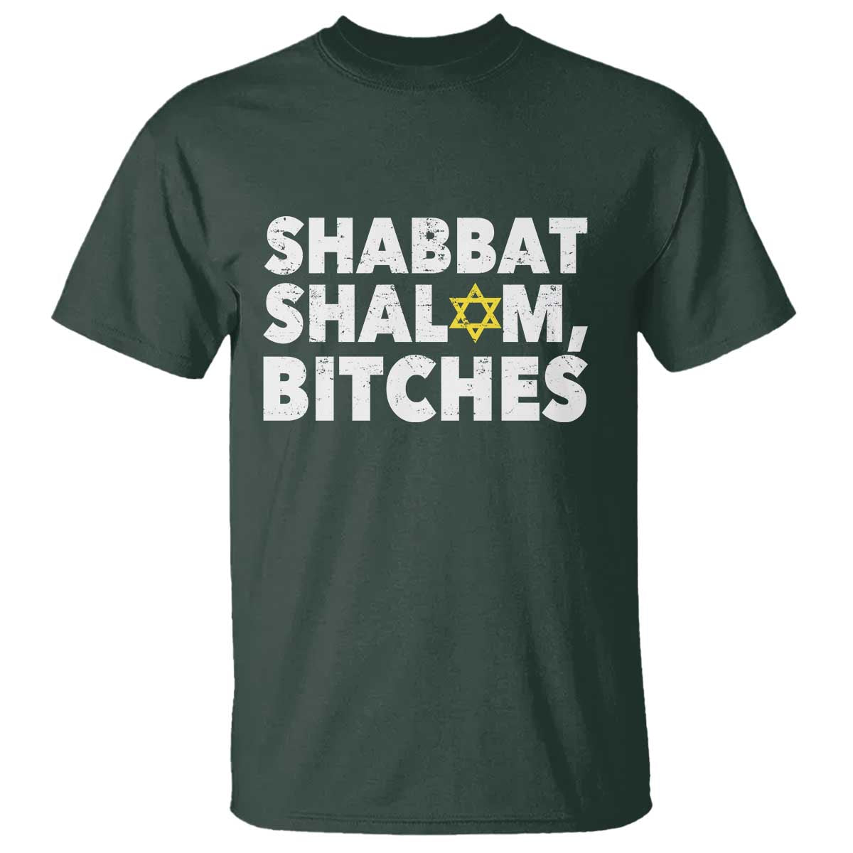 Funny Hanukkah Shabbat Shalom Bitches T Shirt Star Of David - Wonder Print Shop